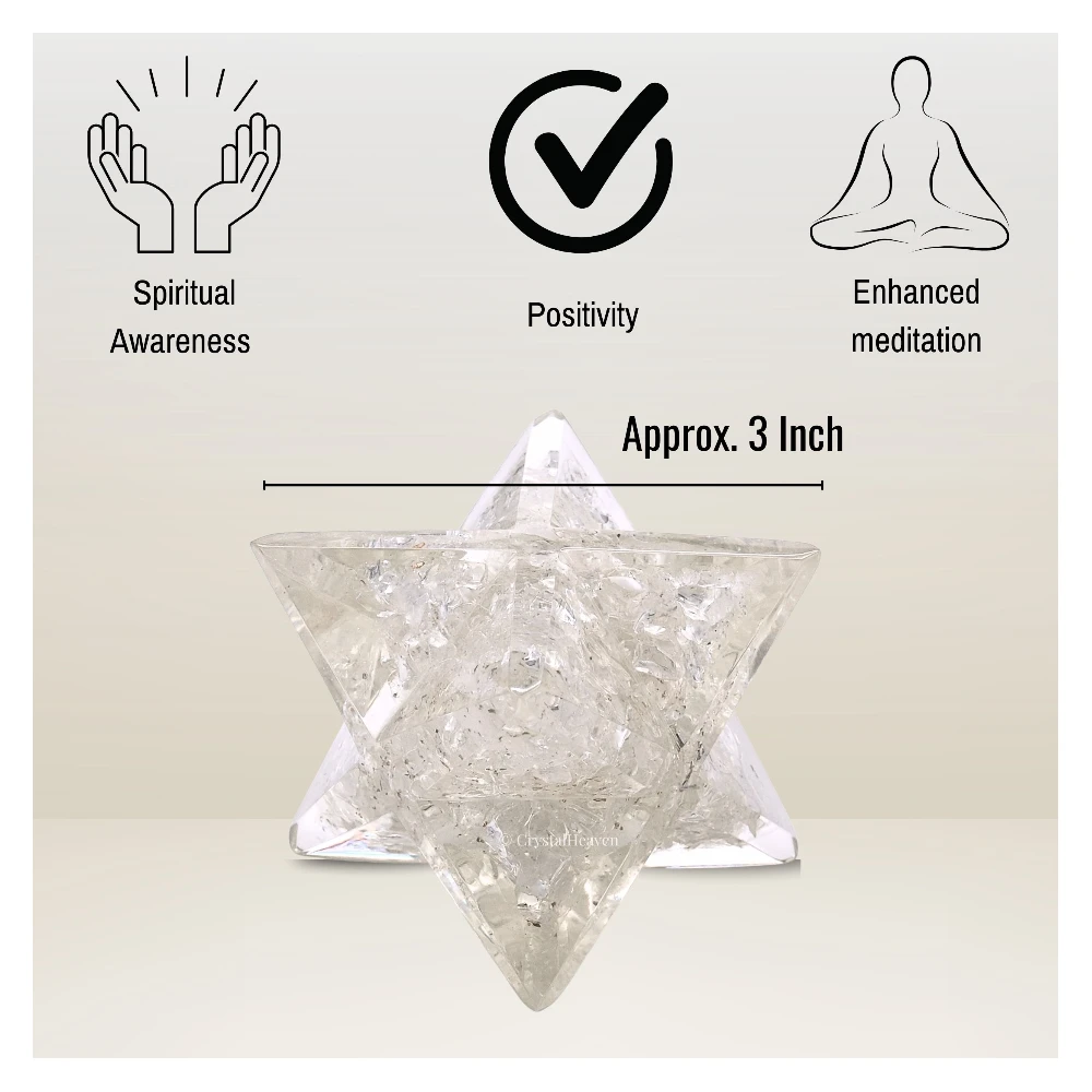 Clear Quartz Orgone Merkaba