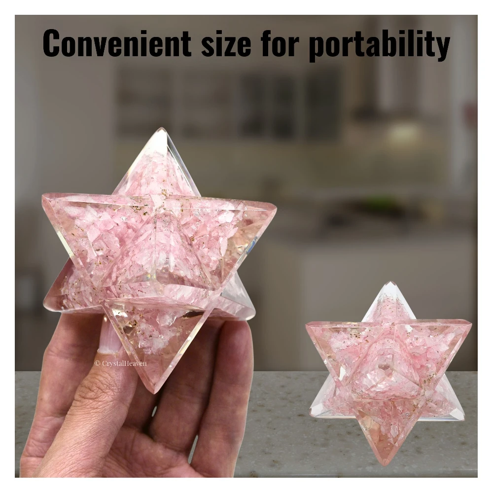 Rose Quartz Orgone Merkaba