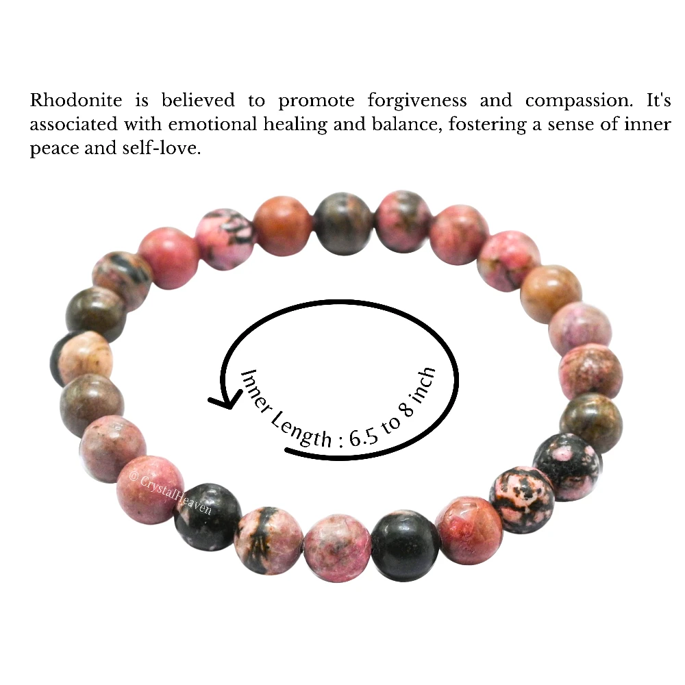 Rhodonite Bracelet (Elastic)