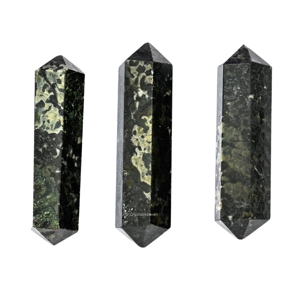 Nuummite Pencil Points (Double Terminated) (Set of 3)