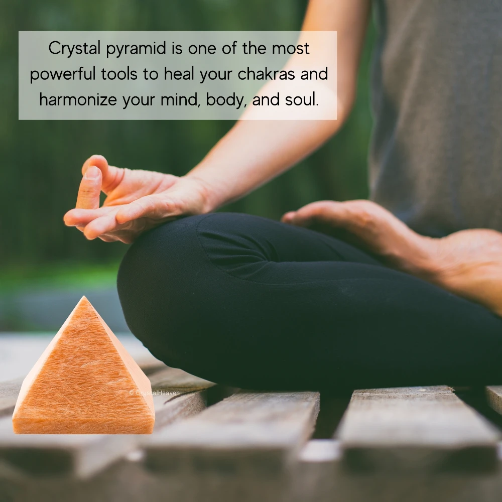 Peach Moonstone Pyramid (1.5 Inch)