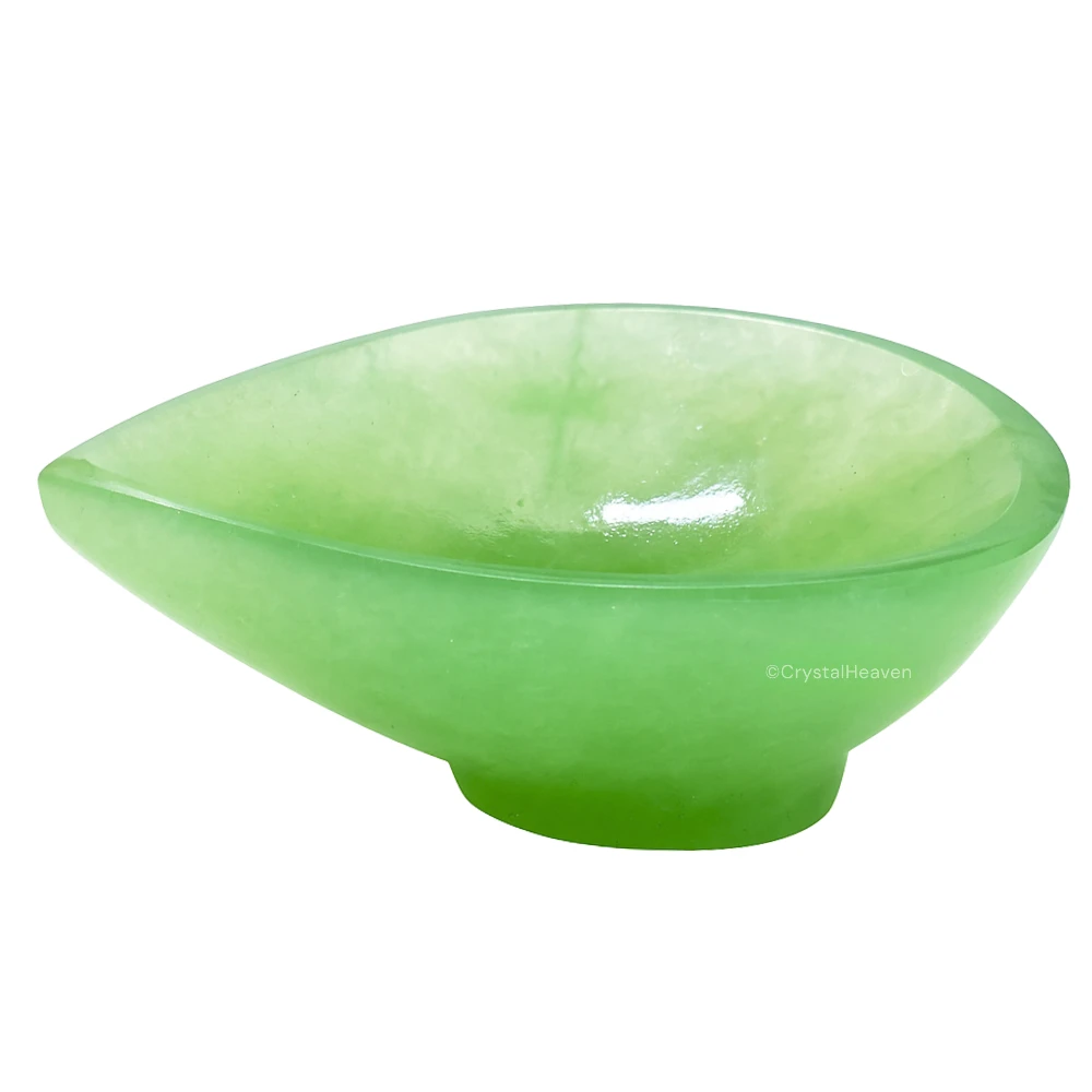 Green Aventurine (Light) Crystal Diya - 1 Batti