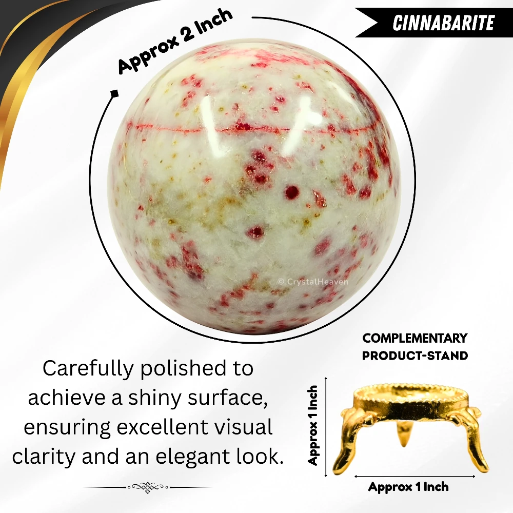 Cinnabarite Sphere (2 Inch)