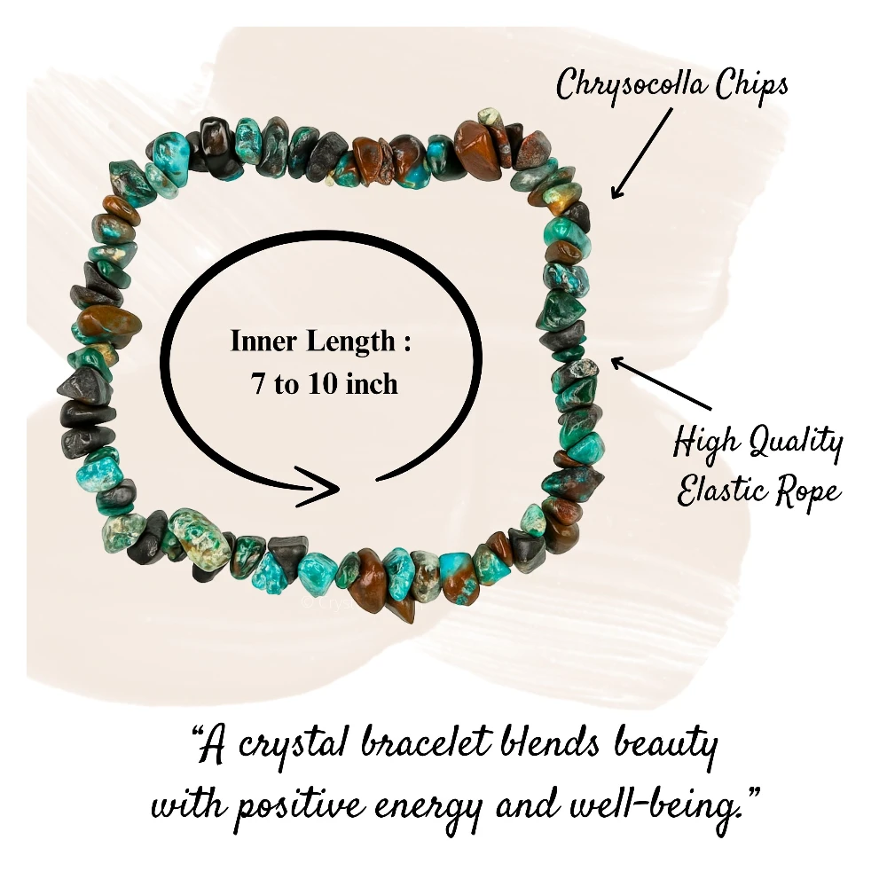 Chrysocolla Chips Bracelet