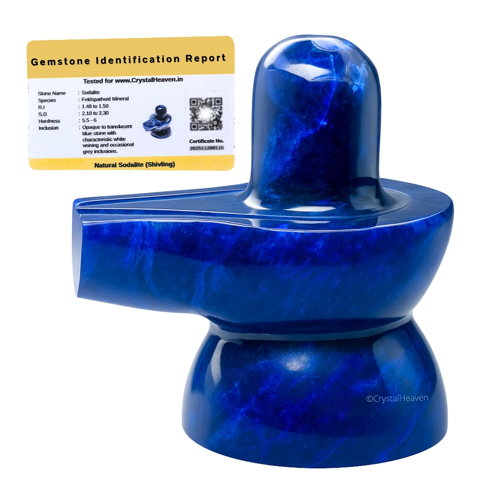 Dark Sodalite Shivling