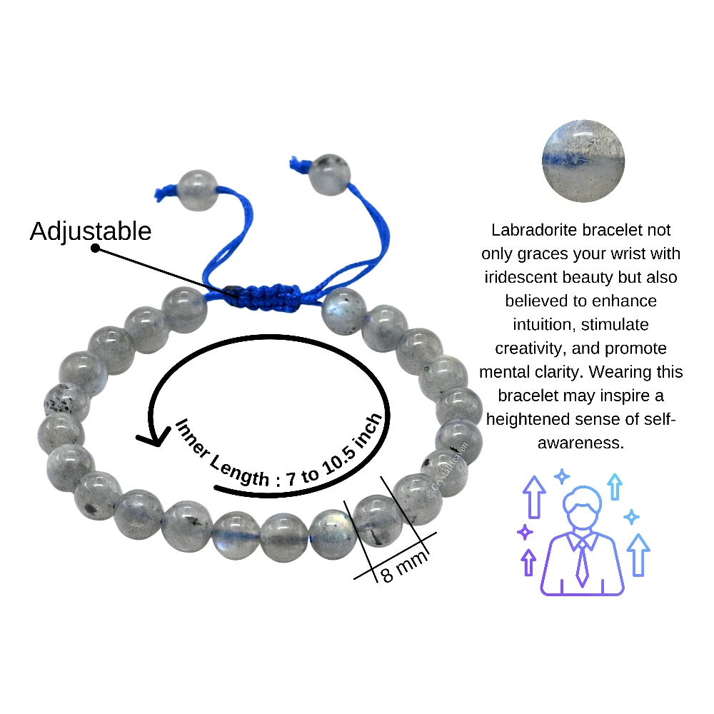 Labradorite Bracelet (Adjustable)