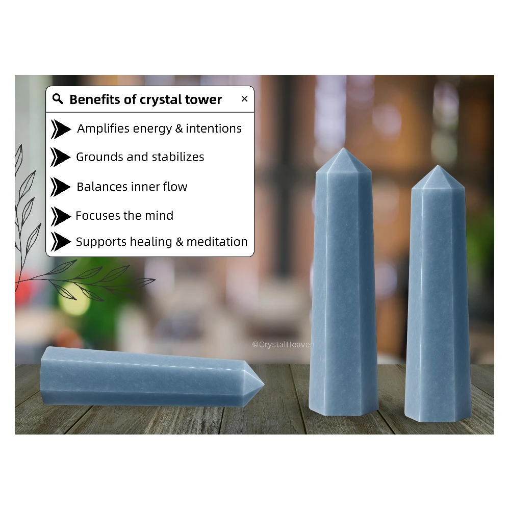 Angelite Tower (2" to 3" inch)