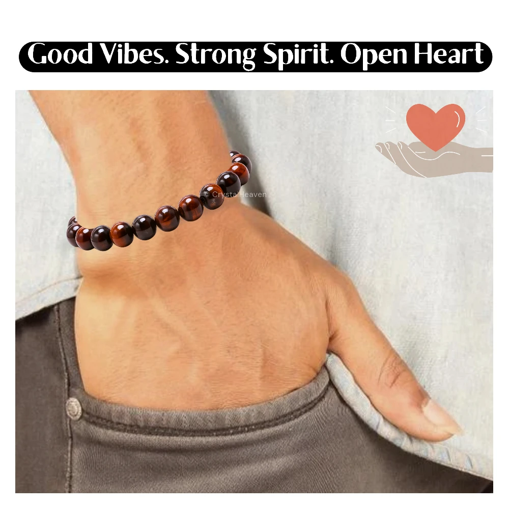 Red Tiger Eye Bracelet (Adjustable)