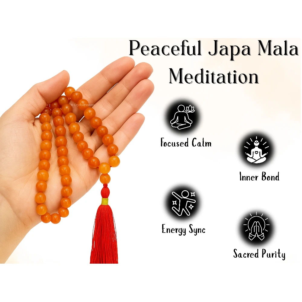 Red Aventurine Japa Mala (Without Knot)