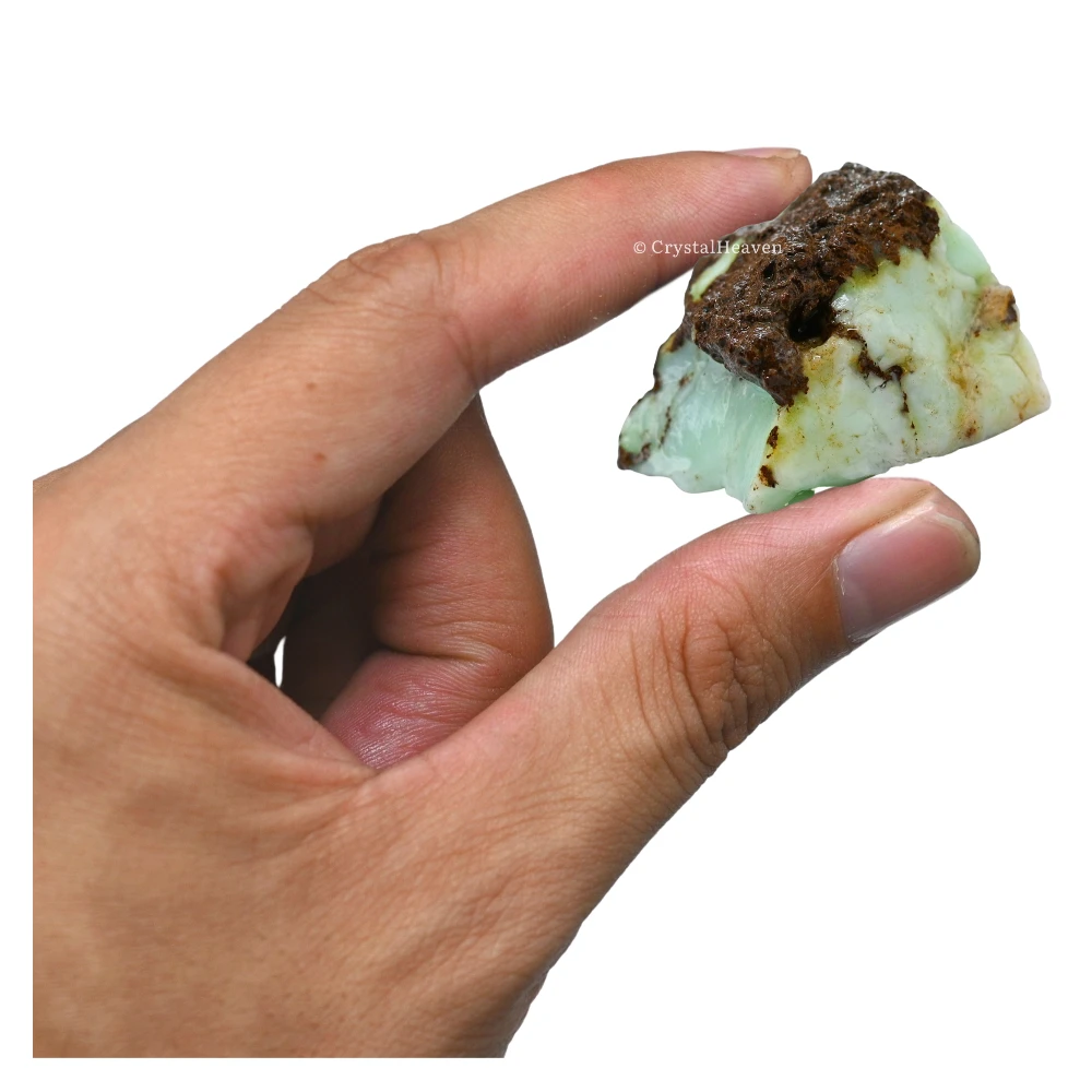 Raw Chrysoprase Crystals (2 pieces)
