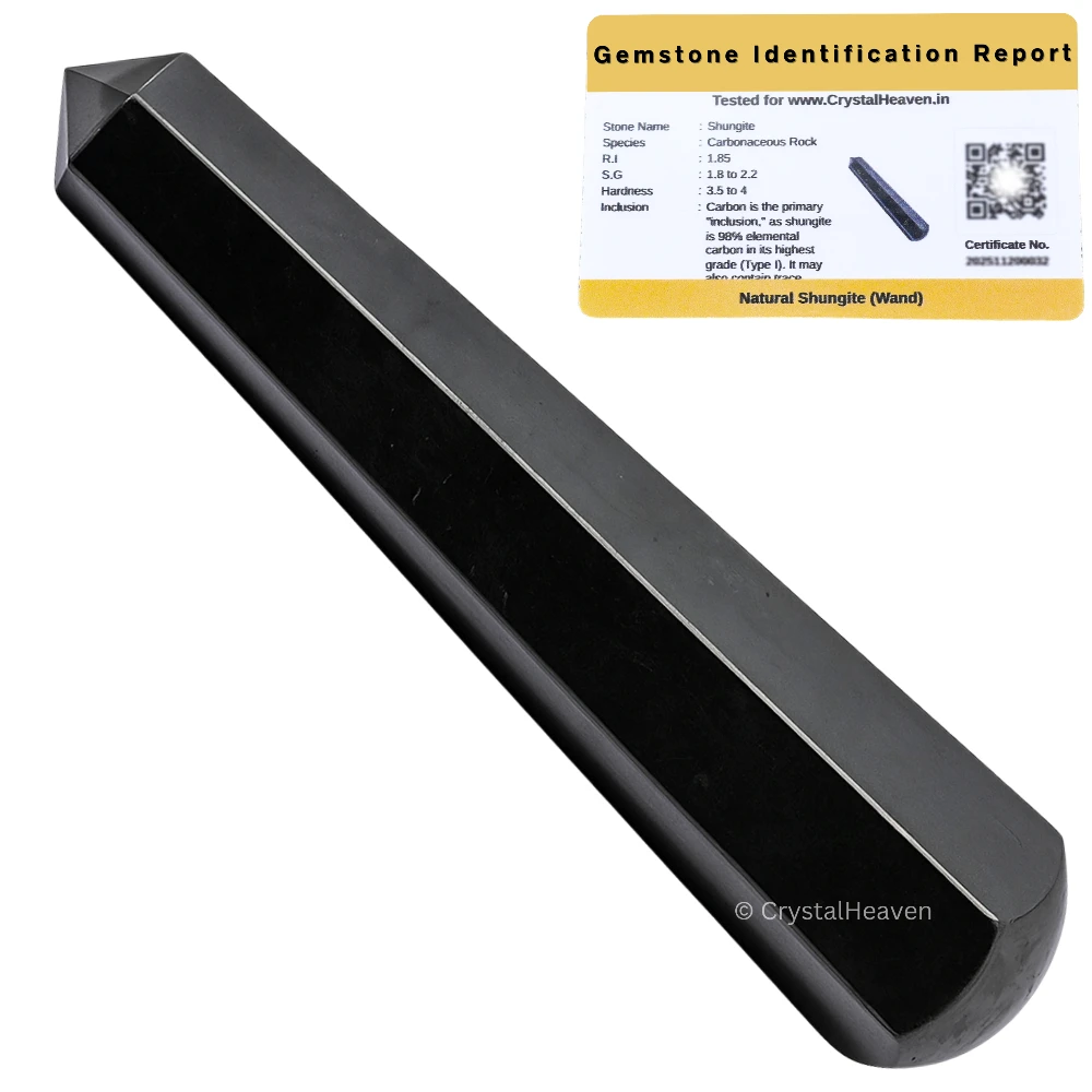 Shungite Wand (Faceted)