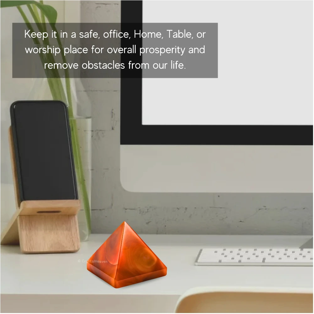 Carnelian Pyramid (1.5 Inch)