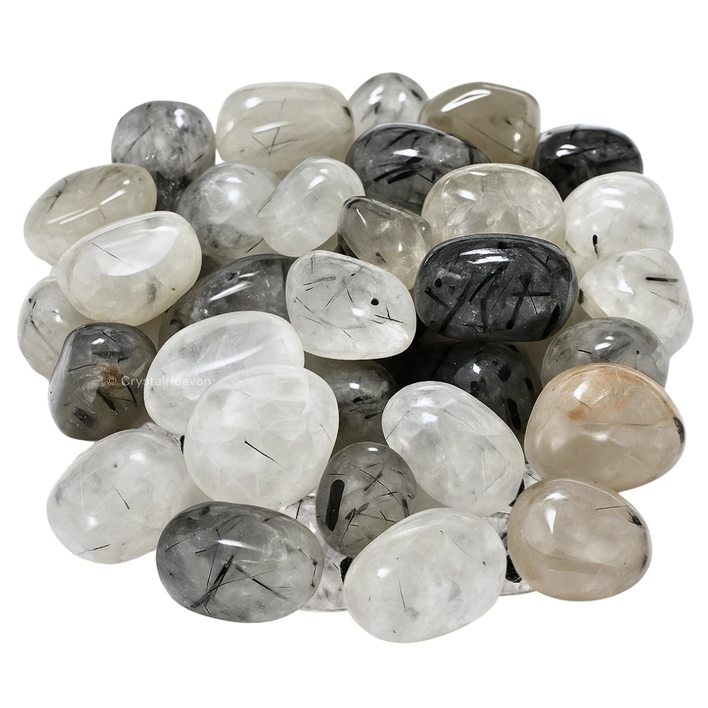 Tumbled Black Rutilated Quartz Stones (30 Gram)