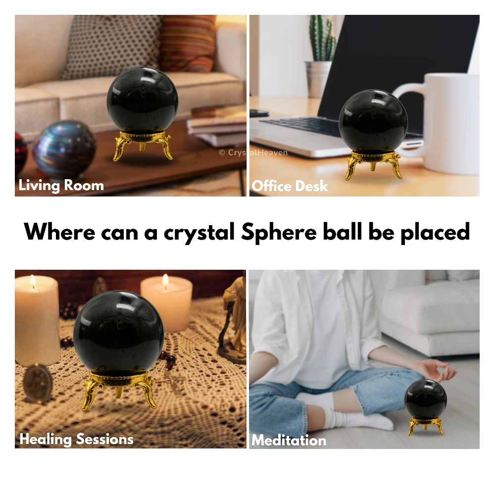 Black Tourmaline Sphere (2 Inch)
