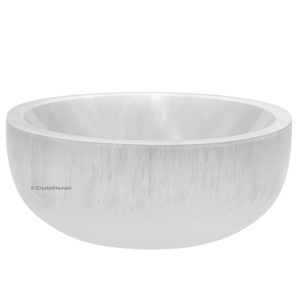 Selenite Crystal Charging Bowl - Round (3 Inch)