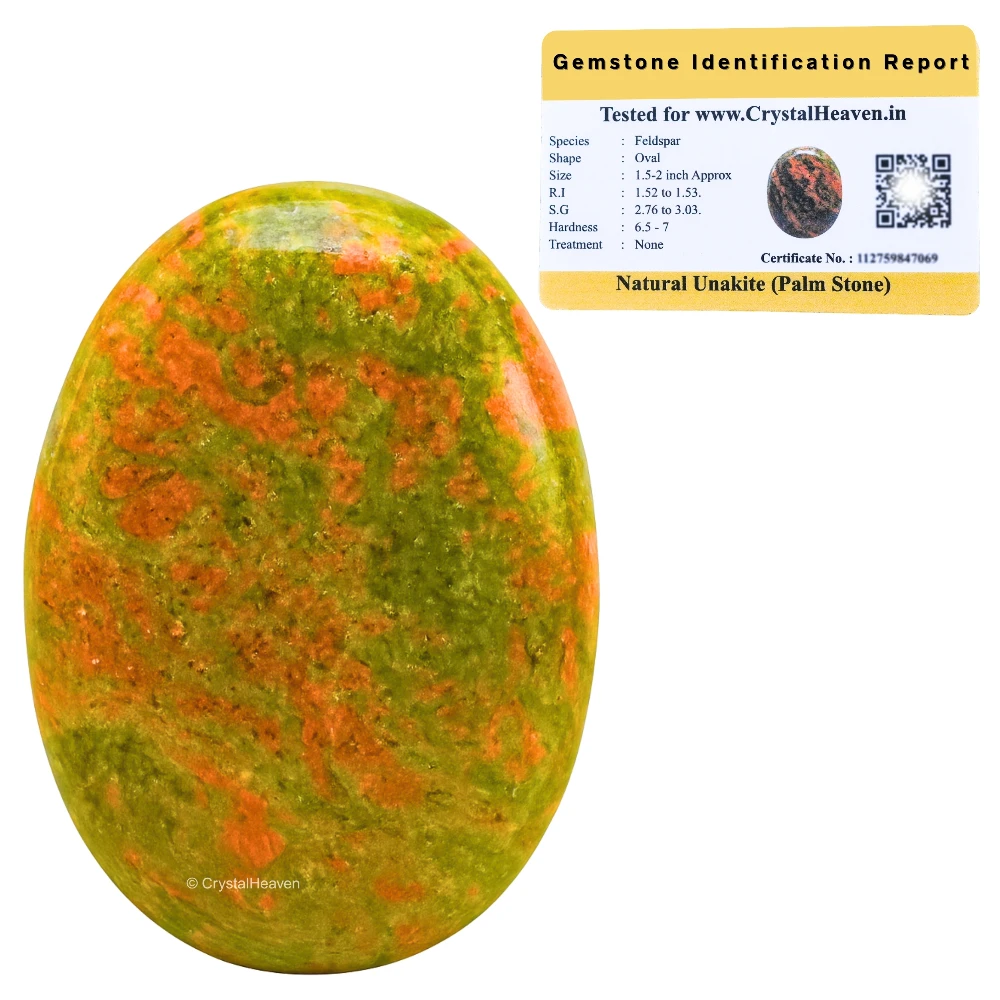 Unakite Palm Stone