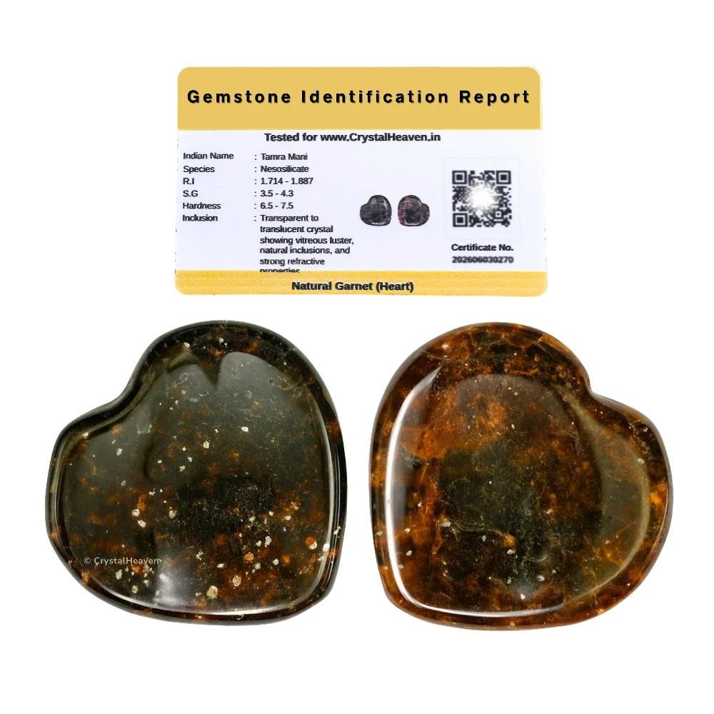 Garnet Mini Heart (Pack of 2)