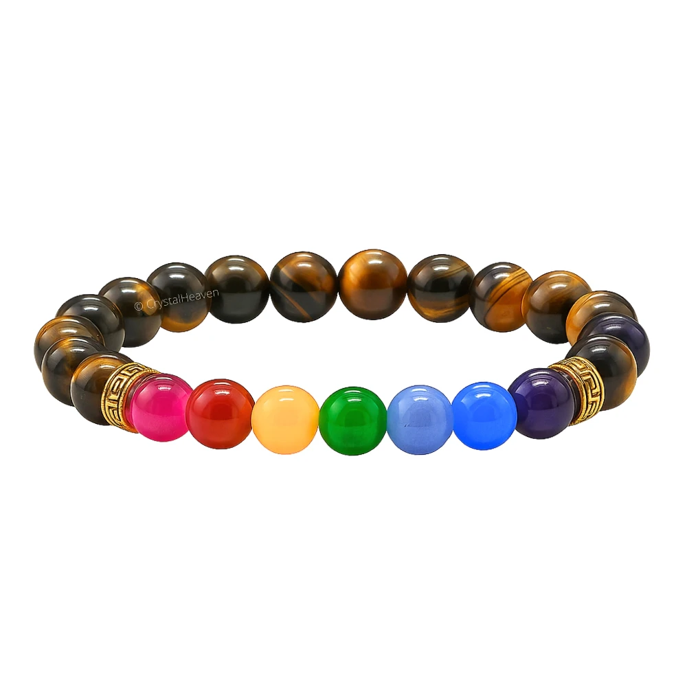 Tiger Eye Chakra Bracelet (Elastic)