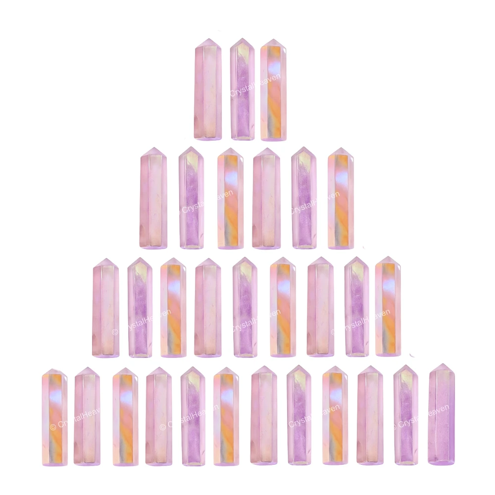 Angel Aura Rose Quartz Pencil Points