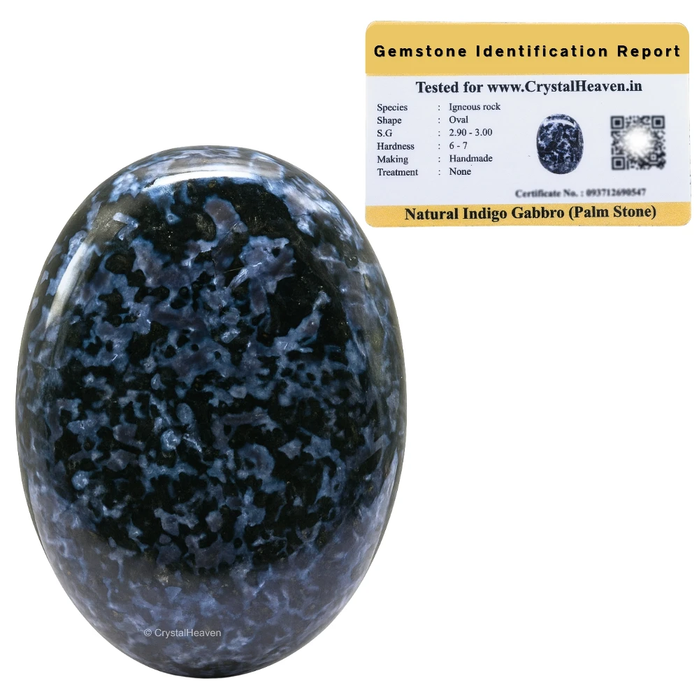 Indigo Gabbro Palm Stone