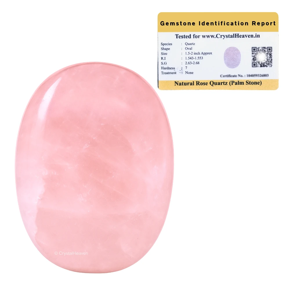 Rose Quartz Palm Stone