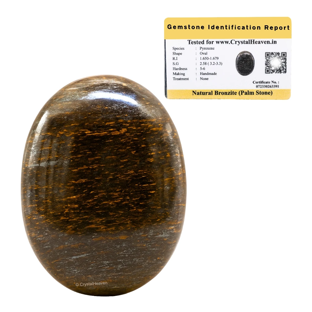 Bronzite Palm Stone