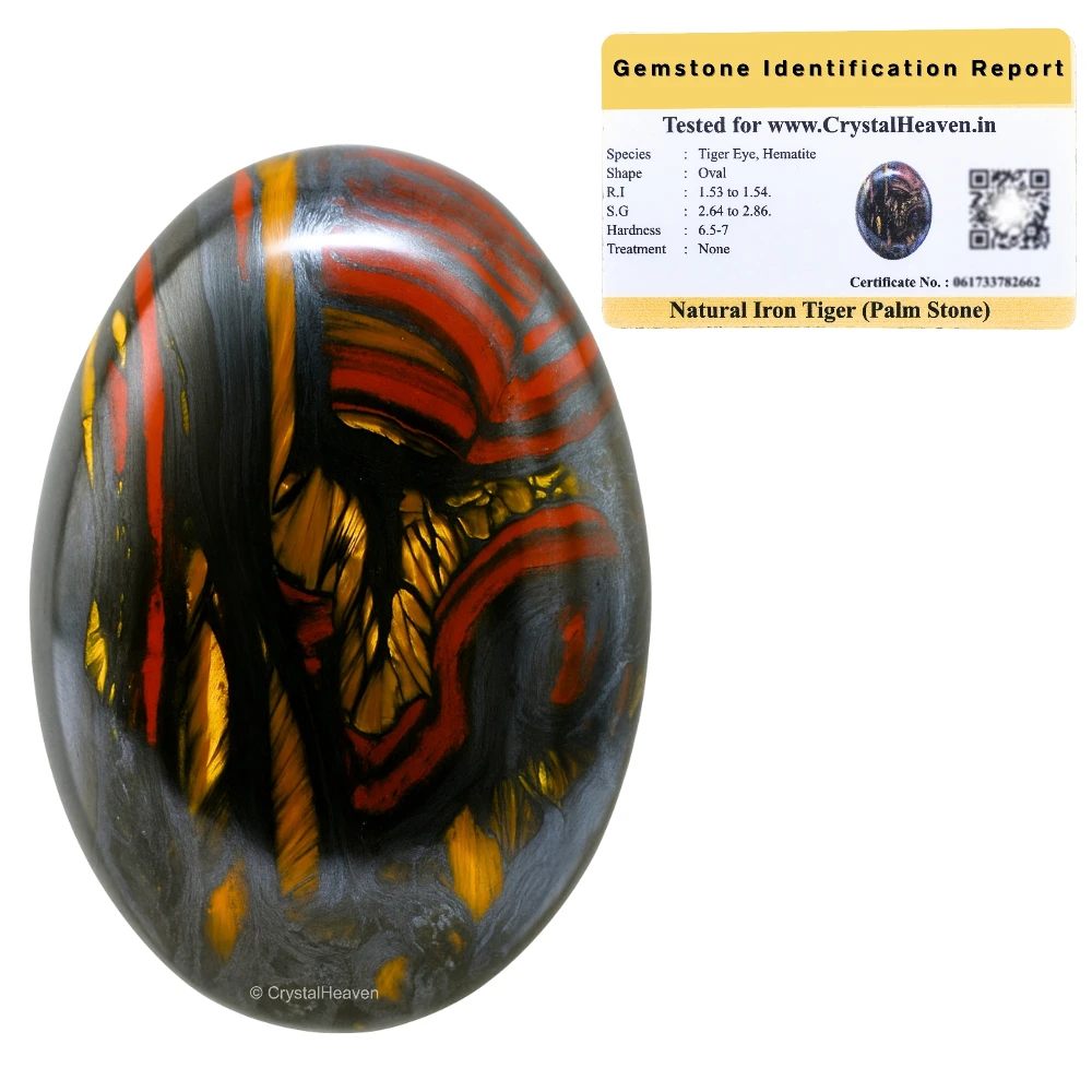 Iron Tiger Eye Palm Stone