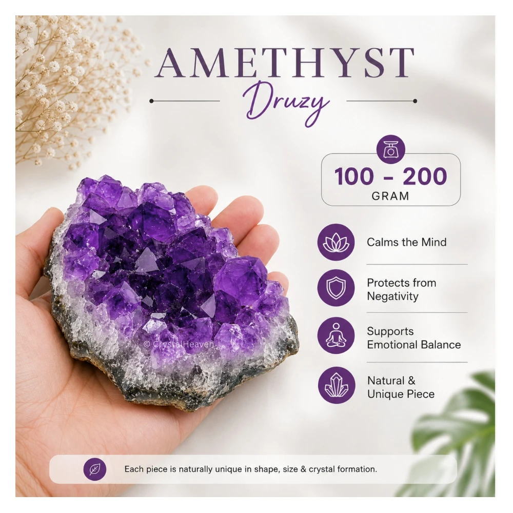 Amethyst Cluster (100 to 200 Gram)