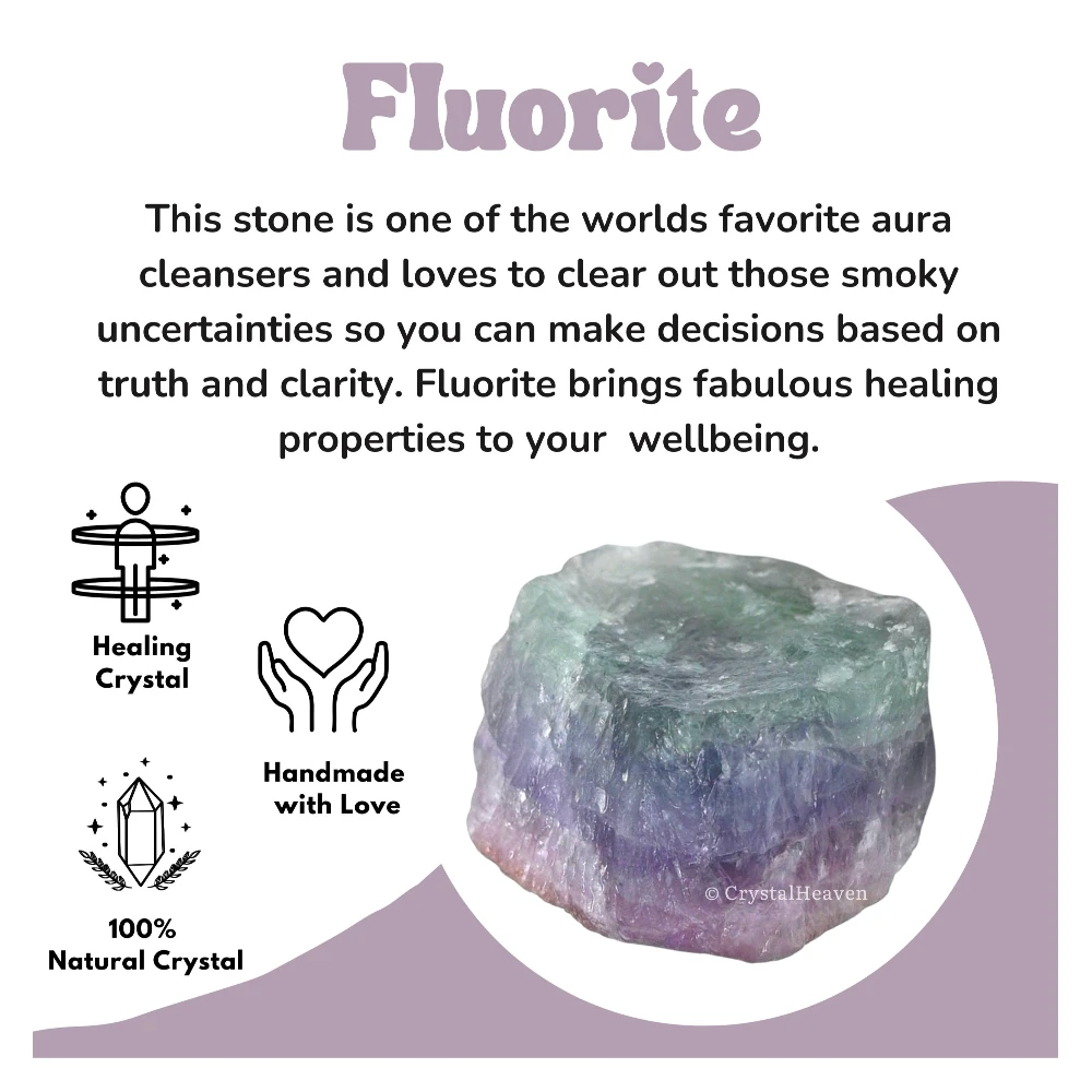 Raw Fluorite Crystals (1 Piece)