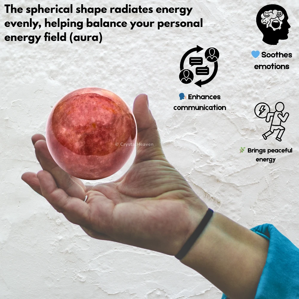 Strawberry Quartz Sphere (2 Inch)