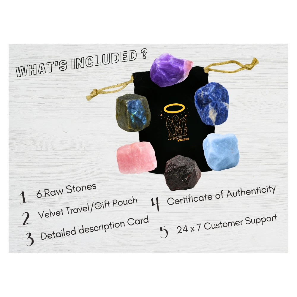 Anxiety Raw Crystals Set