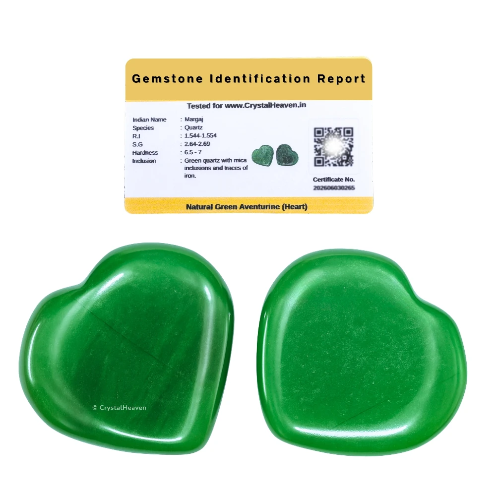 Dark Green Aventurine Mini Heart (Pack of 2)