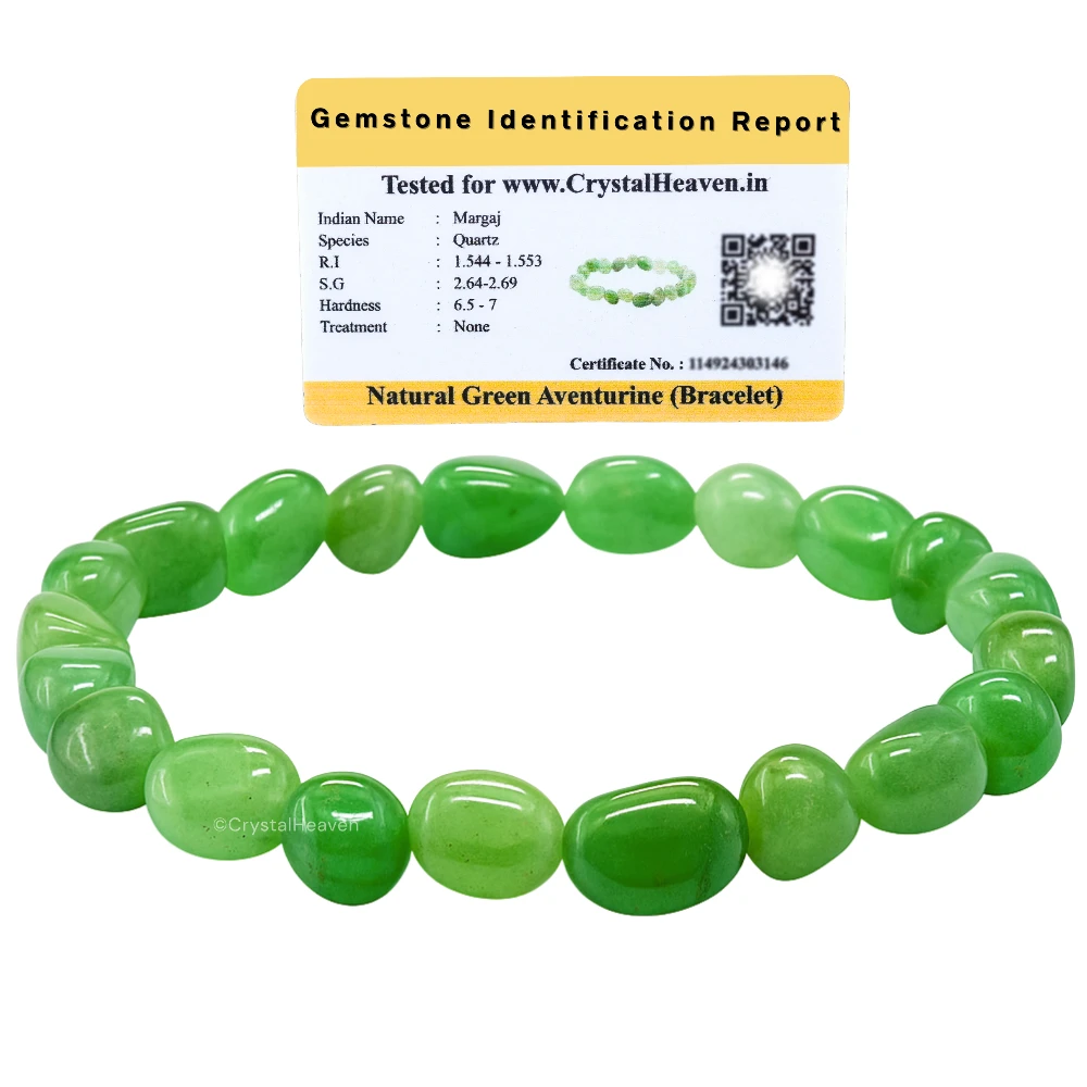 Green Aventurine Tumbled Bracelet (Elastic)