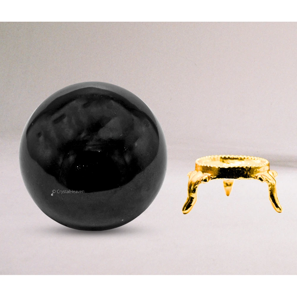Large Black Tourmaline Sphere (2.5 Inch)