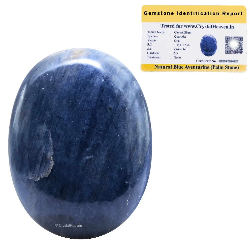 Blue Aventurine Palm Stone