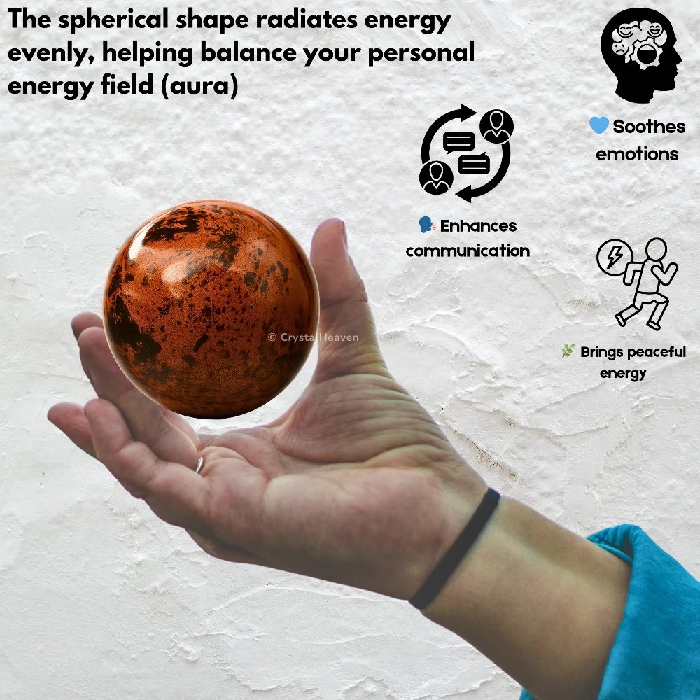 Mahogany Obsidian Sphere (2 Inch)