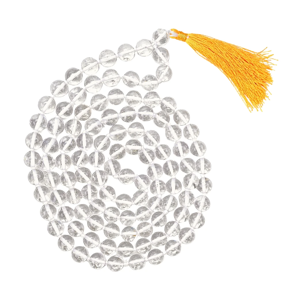 Sphatik Mala - AB Grade 108 Beads (8mm) (Hand Knotted)
