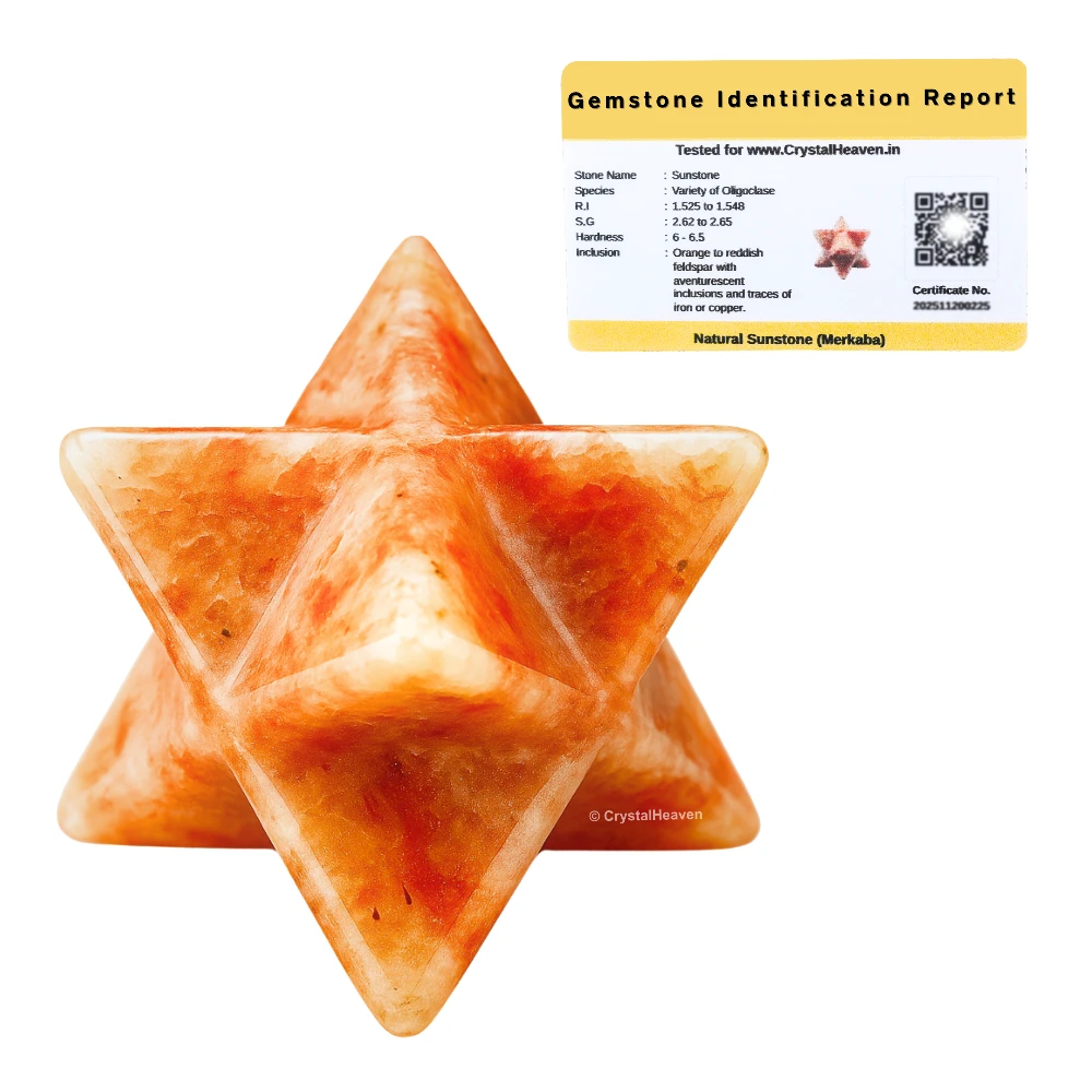 Sunstone Crystal Merkaba (15-20 mm)