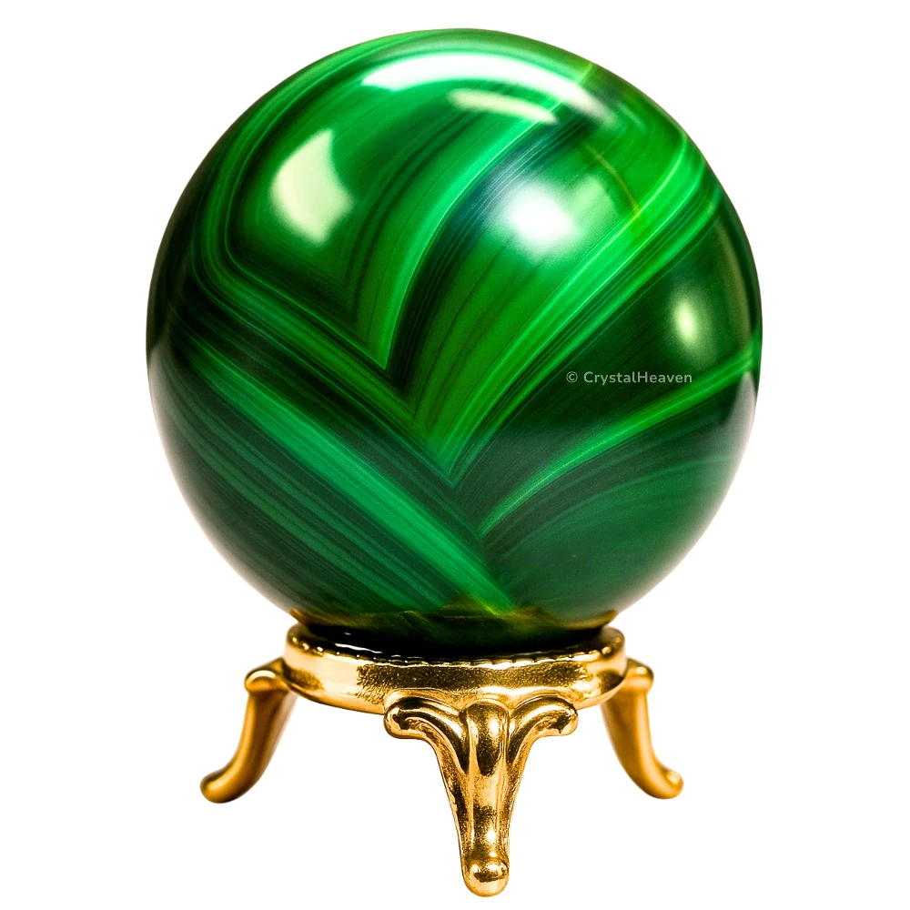 Malachite Sphere (1.5 Inch)