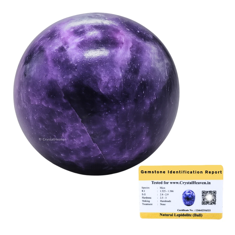 Lepidolite Sphere (1.5 Inch)