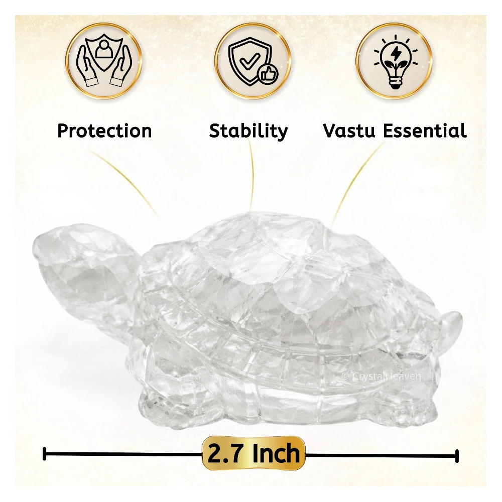 Clear Quartz Tortoise Kachhua