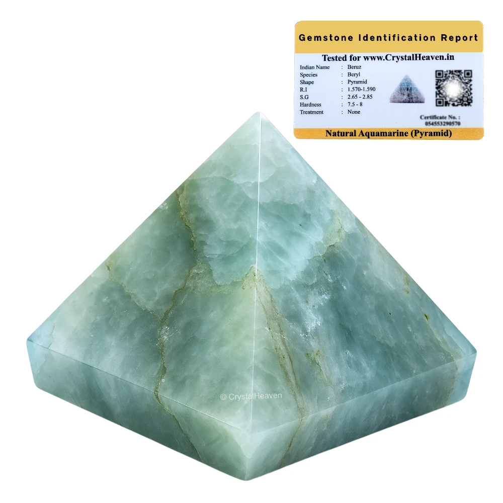 Aquamarine Pyramid (1 Inch)