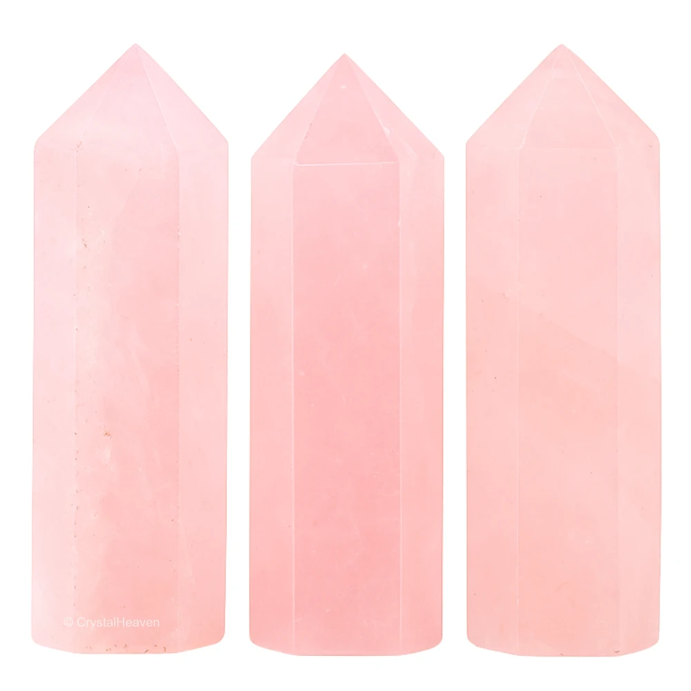 Rose Quartz Pencil Points (Set of 10)