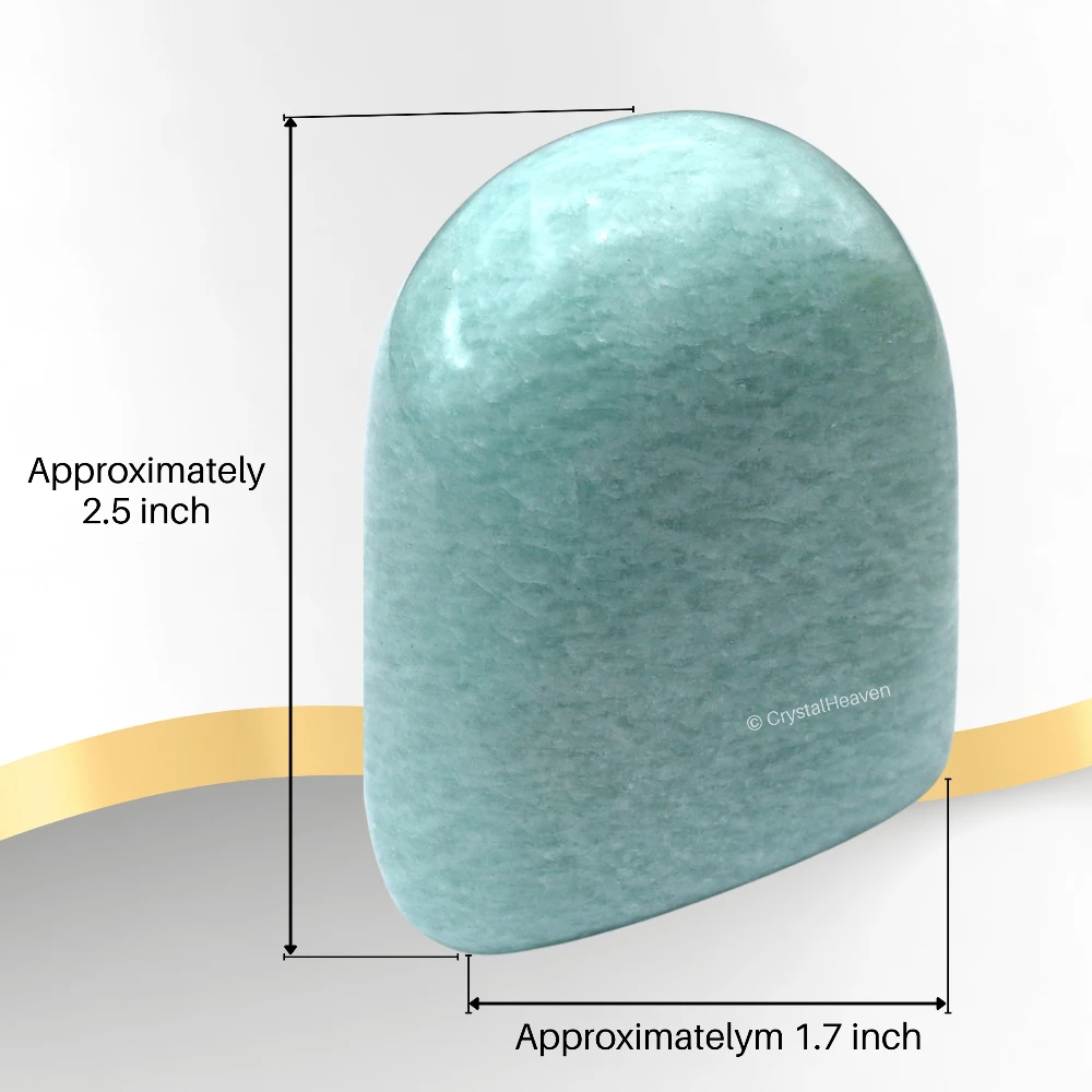 Amazonite Standing Palm Stone (Large)