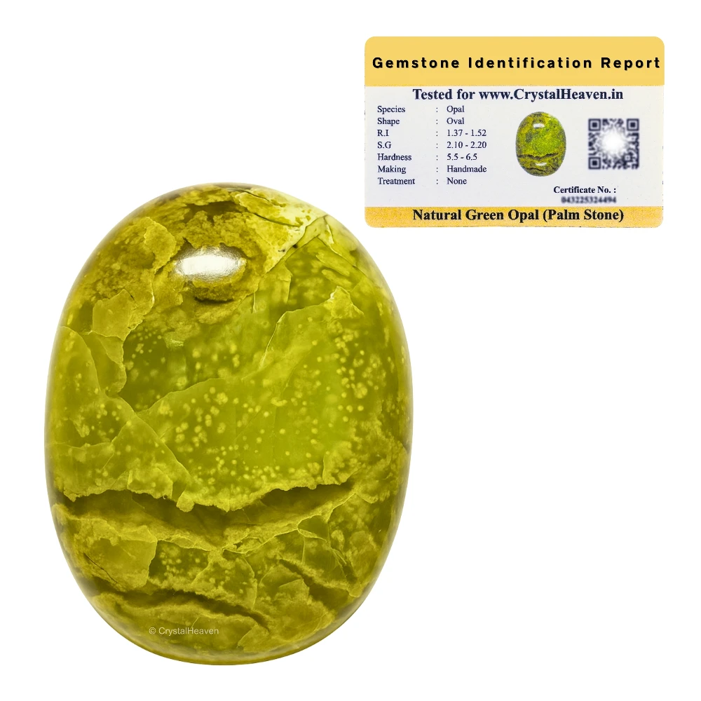 Green Opal Palm Stone