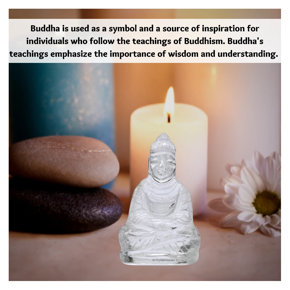 Clear Quartz Buddha Statue