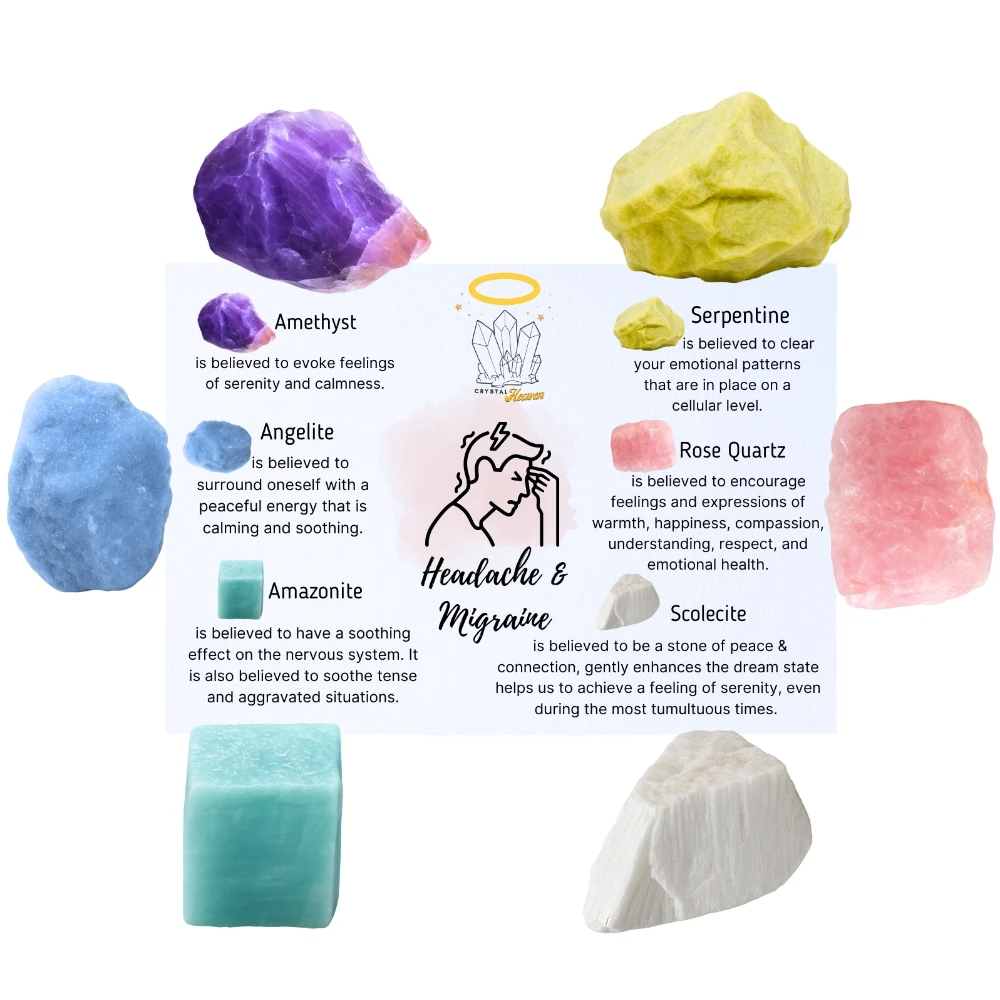 Headache Raw Crystals Set
