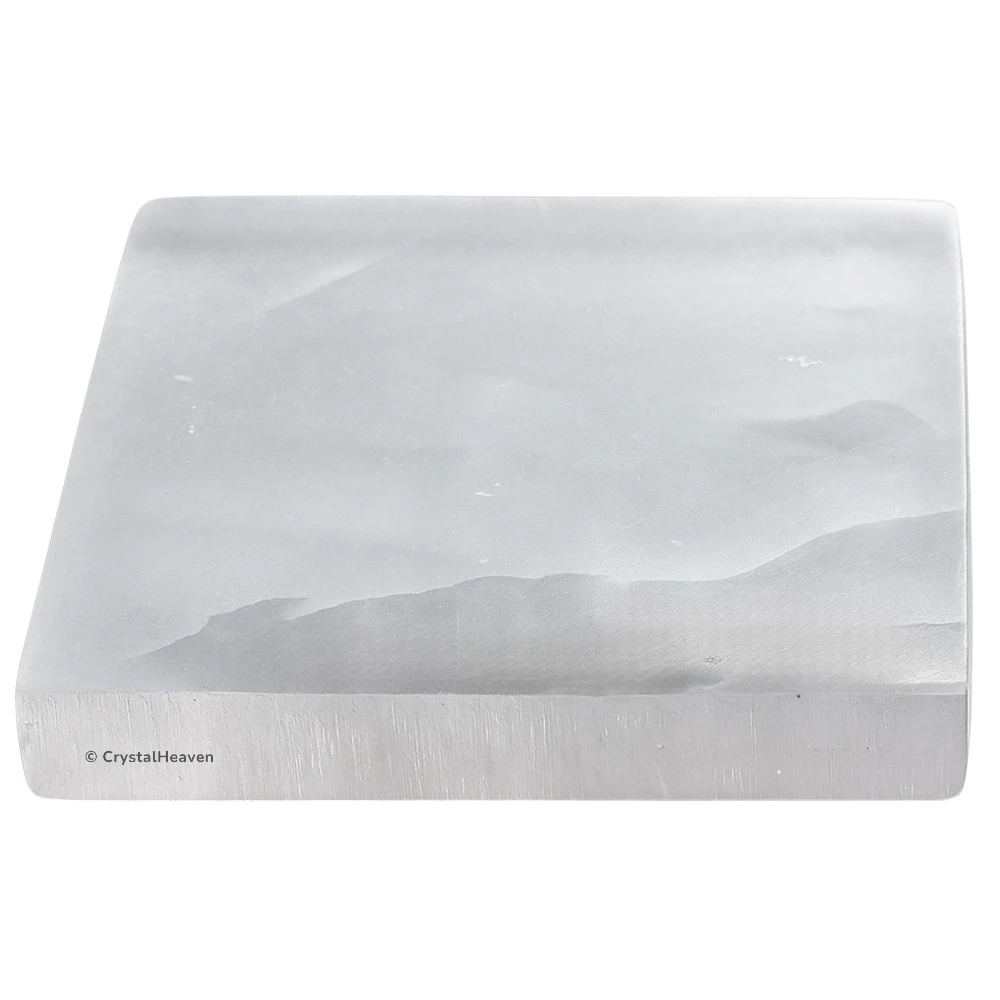 Selenite Charging Plate - Square (4 inch)