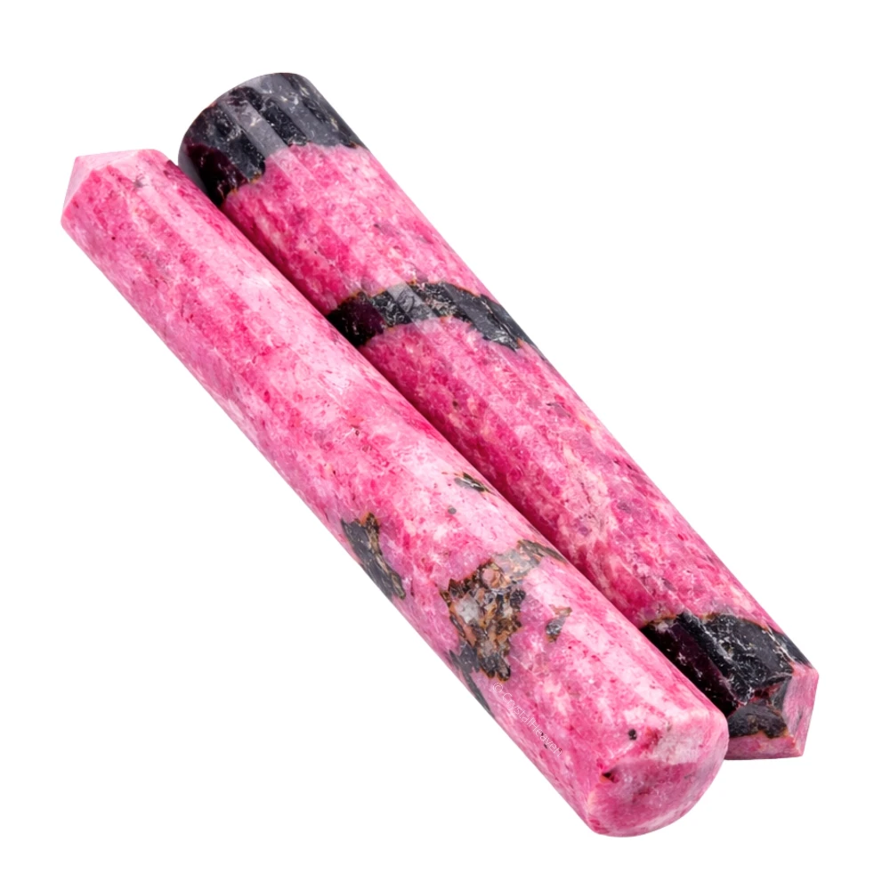 Rhodonite Wand (Faceted)