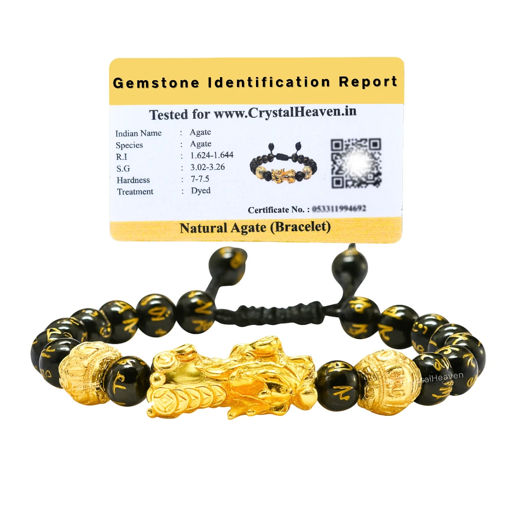 Feng Shui Bracelet Black Obsidian (Adjustable)